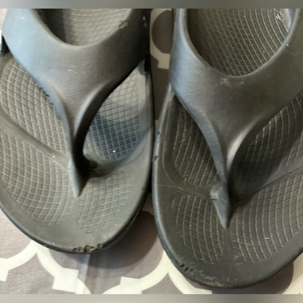 OOFOS OOriginal recovery sandal Black Comfort Sandals men’s 9 / wonens 11 - Picture 4 of 8